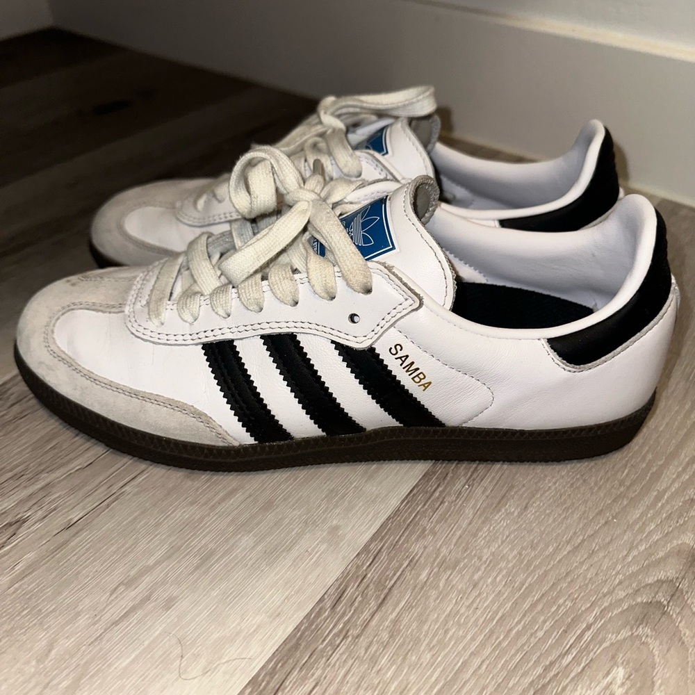 adidas Samba White Black Low-Top Sneakers